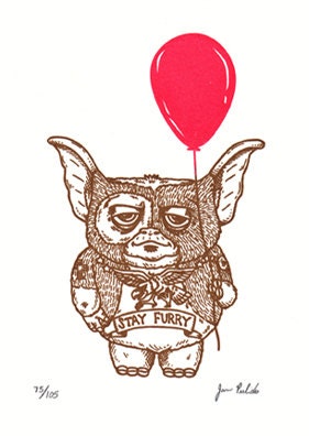 Stay Furry Limited Edition Gocco Screenprint