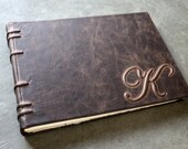 Personalized Landscape Photo Album -  60 pages - Leather