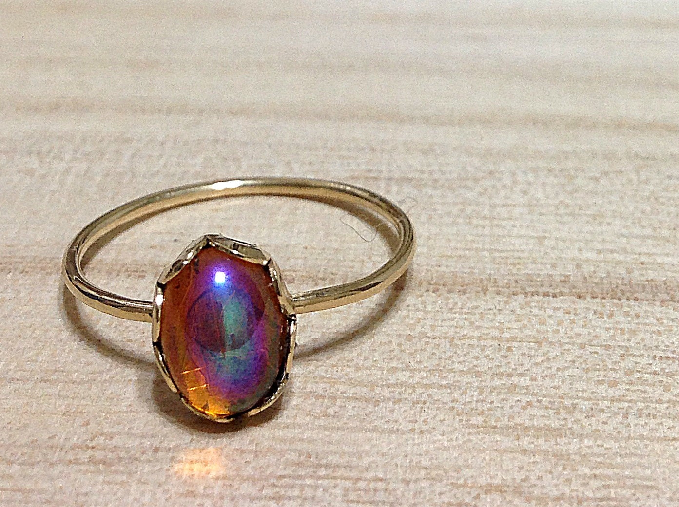 Tiny Bon Bon Ring- Peach