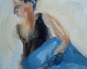 Melt- Painting of a Woman in Twisting Yoga Pose