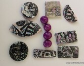 Polymer Clay Component Grab Bag: Luscious Layers with Foils