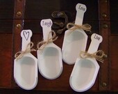 4-Wedding Wooden Scoops for Candy