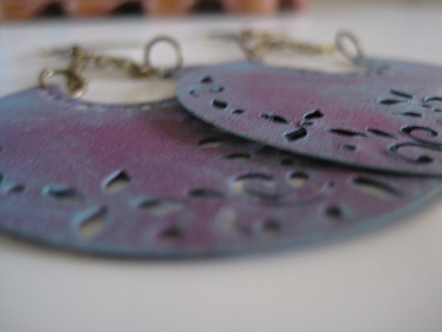 Purple Boho Earrings