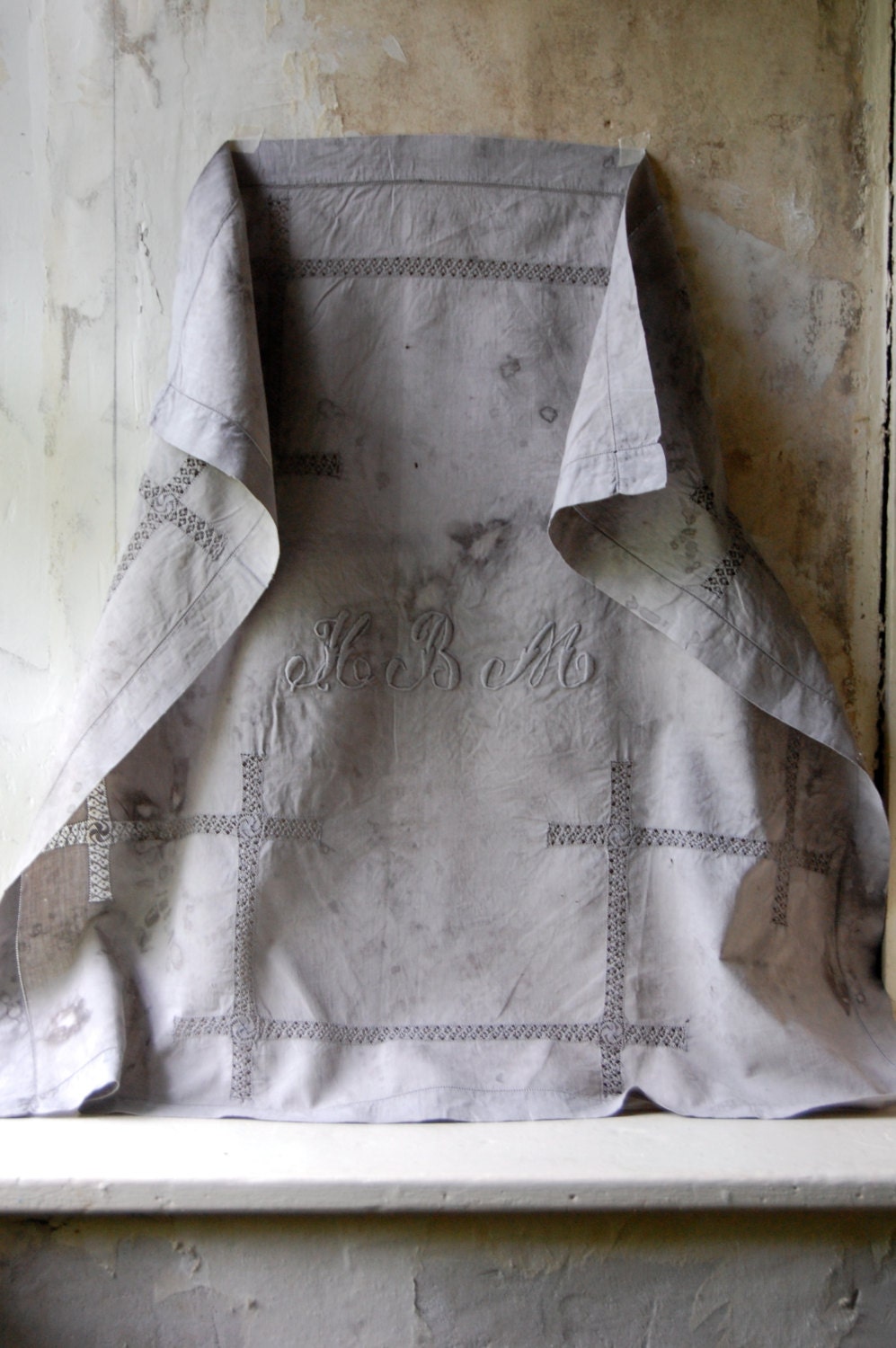 hand dyed vintage textile