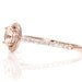 14K Morganite Engagement Ring Diamond Halo Rose Gold Custom Bridal Jewelry