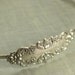 Victorian headband floral silver metal elegant antique style bridal