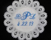 Elegant Bridal Created Lace Wedding Gown Label  - Custom Embroidered