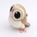 Needlefelted Barn Owl in Soft Beige Felt Bird