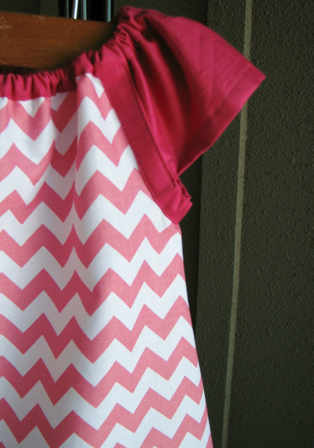 dress - chevron zigzag pink white girl baby toddler  0-3 months, 3-6, 6-12, 12-18, 18-24, 2T, 3T 4T 5T 6 spring Summer