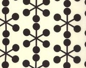 Comma quilt or craft fabric by Zen Chic for Moda- Asterisk in Black on Chalk, 1 Yard or by the yard