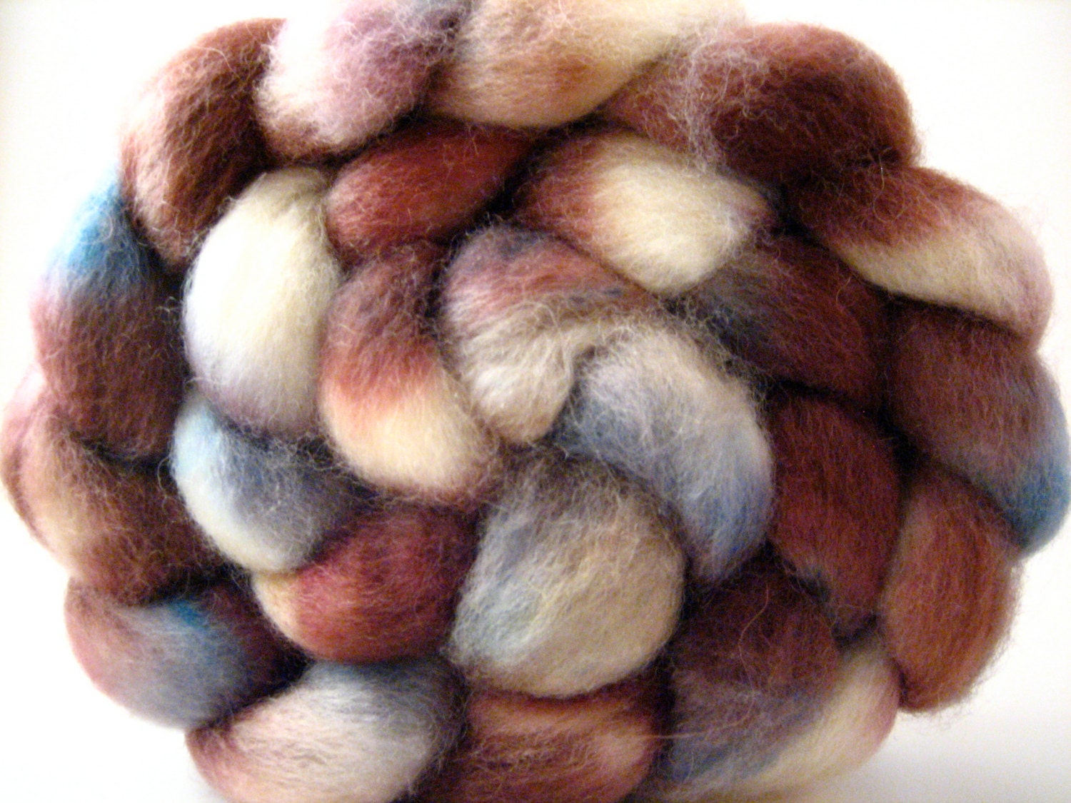 Hand Dyed Superwash BFL Wool Top 4 oz