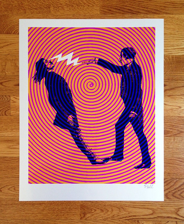 Hypnotist metallic photo print