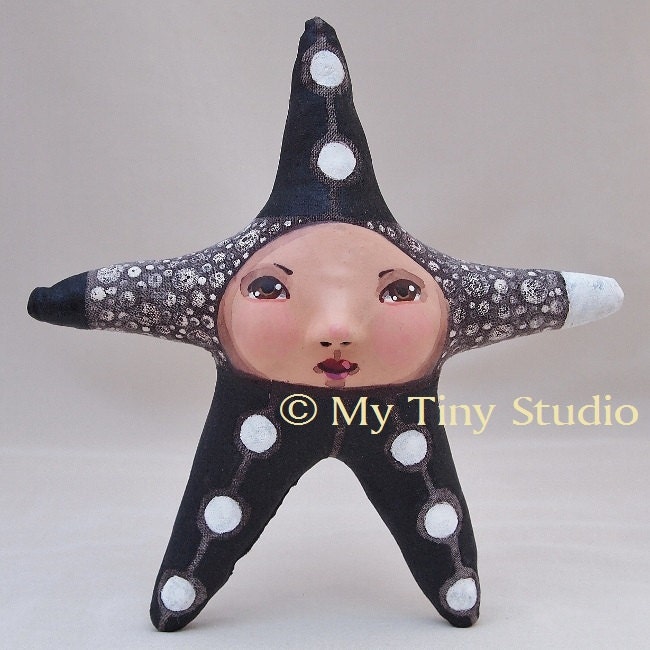 Lucky Star Black and White with Brown eyes