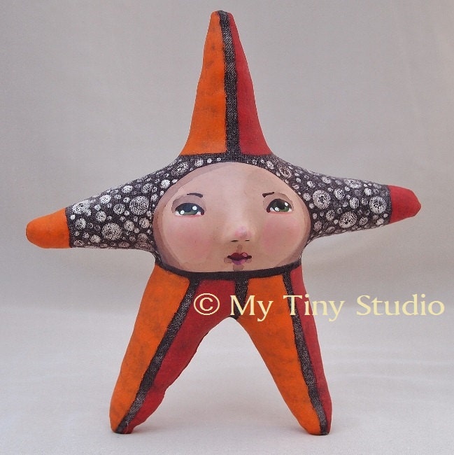 Lucky Star Orange and Crimson with Green eyes