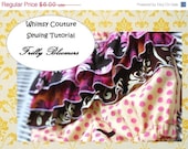On Sale 2.50 Off Whimsy Couture Sewing Pattern/Tutorial ebook -- Frilly Bloomers -- with ruffles nb- size 6 PDF Serger Version Instant