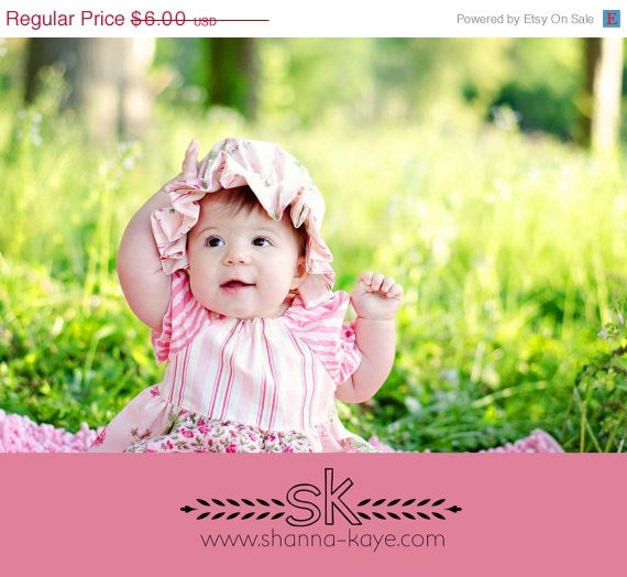 On Sale 2.50 Off Whimsy Couture Sewing Pattern/Tutorial ebook -- Ruffle Sun Hat -- newborn through adult PDF INSTANT