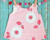 NEW -- Daisy Delight -- a Reversible Pinafore (Simply Sweet Collection)