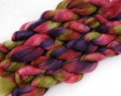 Handpainted Roving - Blueface Leicester Wool