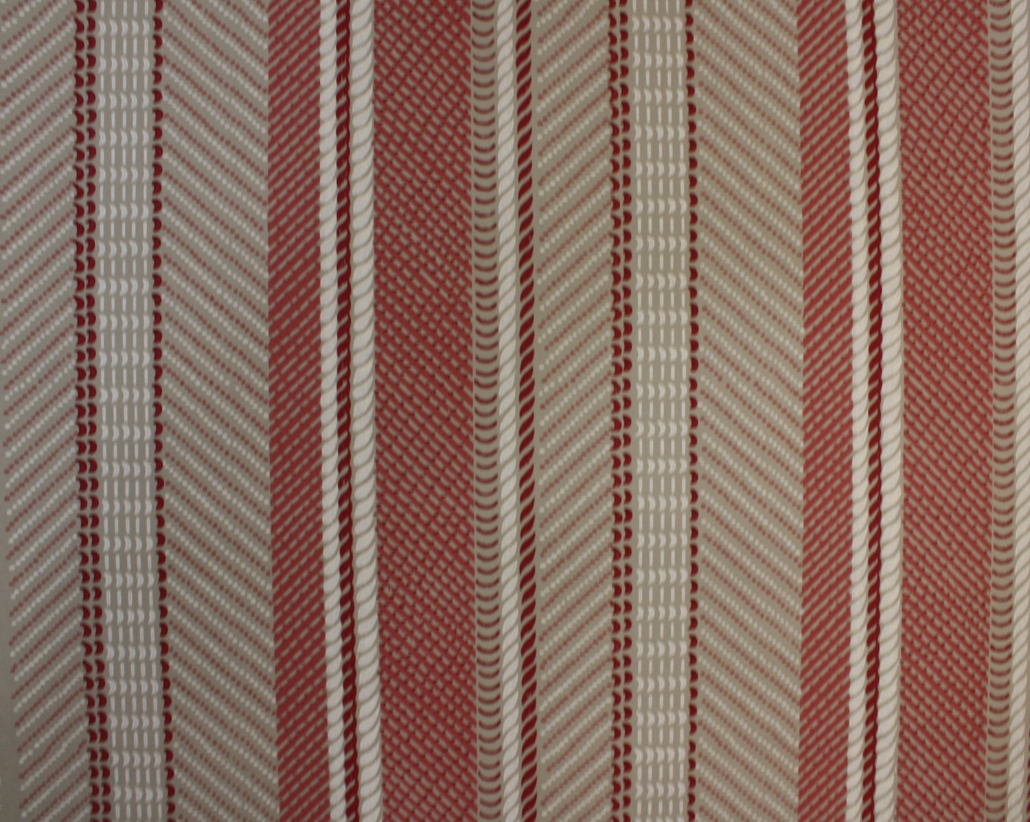 1940's Vintage Wallpaper red and white lines and stripes