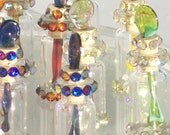 Swarovski Crystals Perfume Potion Bottle with Glass Dauber and Topper