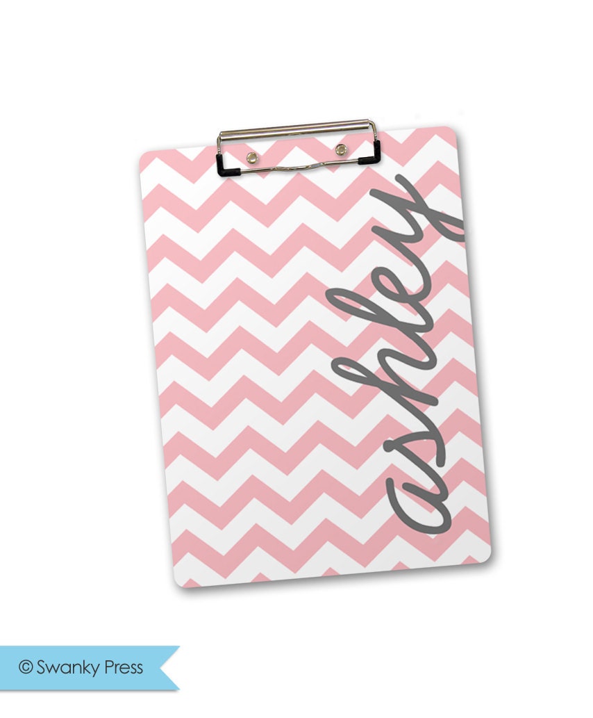 Personalized, Monogrammed Clipboard - chevron with dot initial Il_170x135