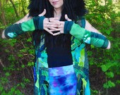 FingerLess Gloves, arm Warmers, Forest Fae, Elven enChaNtmeNt, FesTiVal clothing