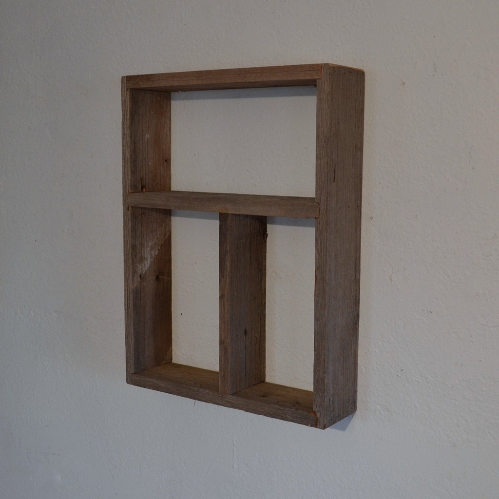 Shabby chic  wall shelf 14 x 19 beautiful rustic display
