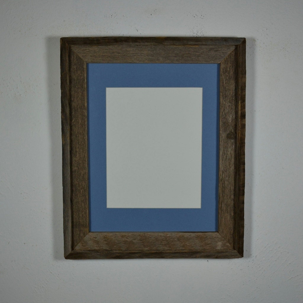 11x14 wood frame off white 8x10 mat natures own finish