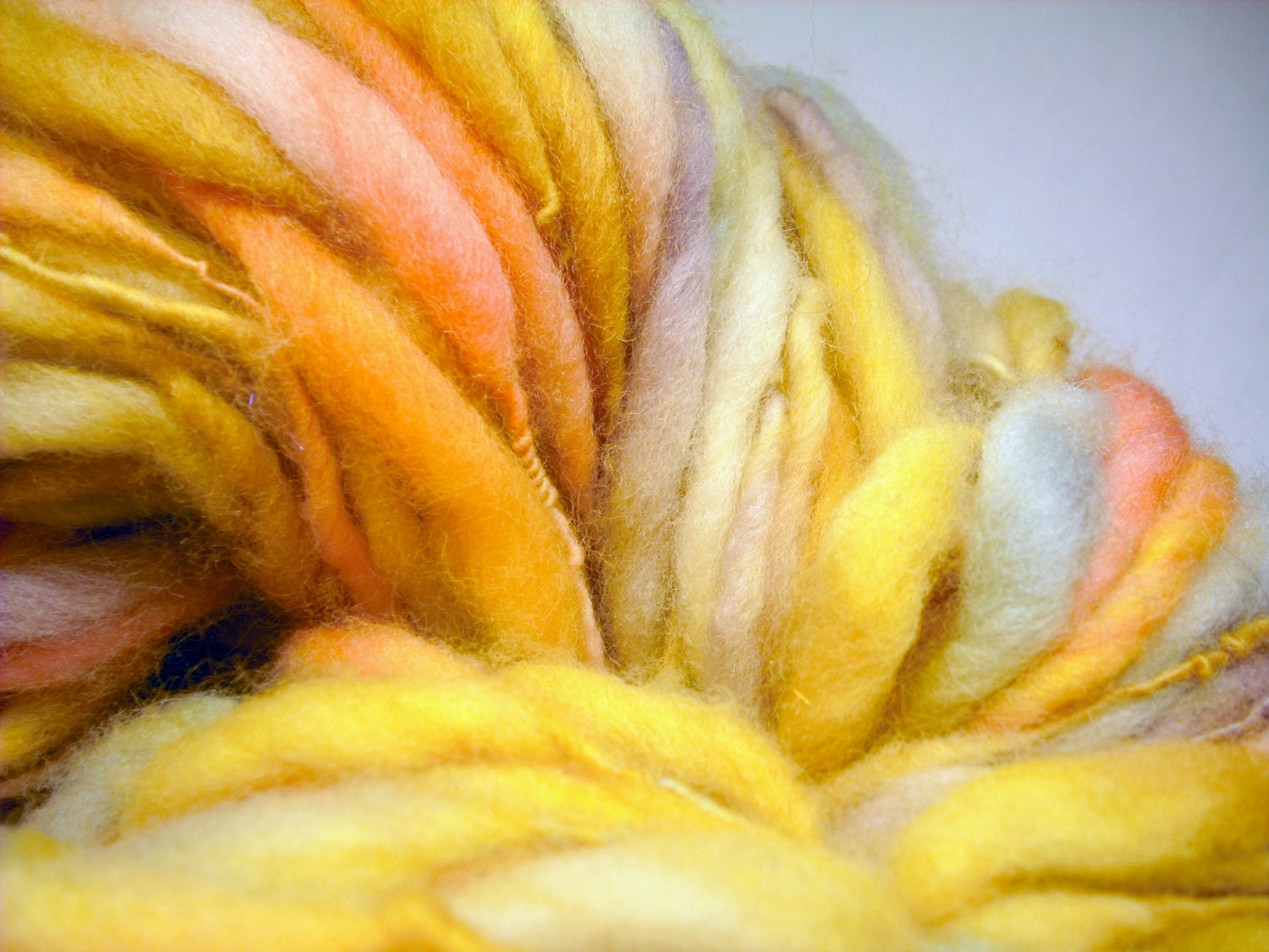 Eurythmic nO 2 single thick and thin designer handspun yarn