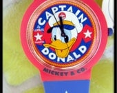 Rare Vintage Deadstock New Old Mickey & Co.Captain Donald Duck Watch