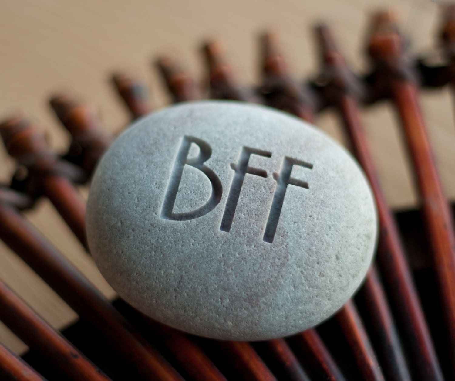 BFF- Best Friend gift - engraved gift stone - ready to ship