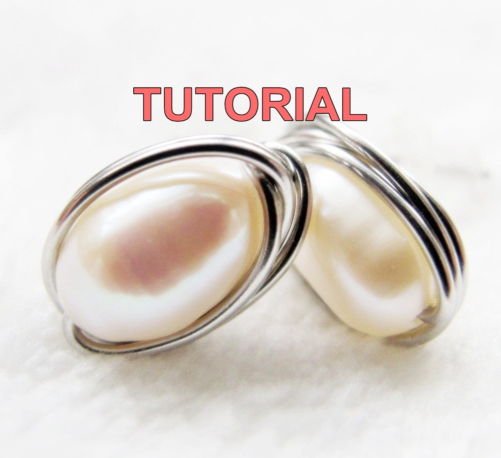 TUTORIAL- Wire Wrap Stud Earrings, Simple Yet Elegant