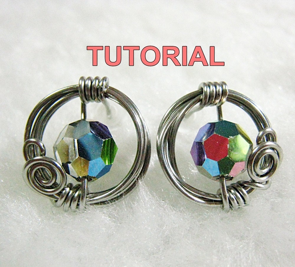 TUTORIAL - Sparkly 'O' Studs - Athena's Shield (Earrings)