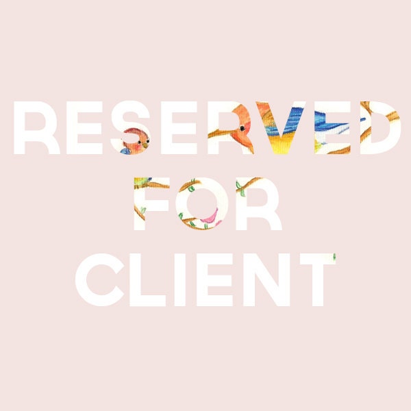RESERVED for Erin