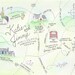 Custom Wedding Map -- Pen and Ink with Watercolor -- Digital File