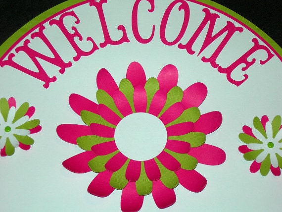 Customizable Daisy Door Sign MADE TO ORDER