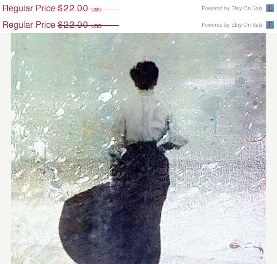 Valentine Sale, Fine Art Print, Giclee Archival Print, Photomontage, Collage, Painted Photographs, Woman Portrait, Portrait, Vintage Art