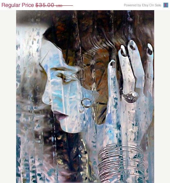 ON SALE Portrait, Fine Art Print, Giclee Print, Photomontage, Photo Montage, Collage, Digital Collage,Home Decor, Wall Art, Wall Hanging