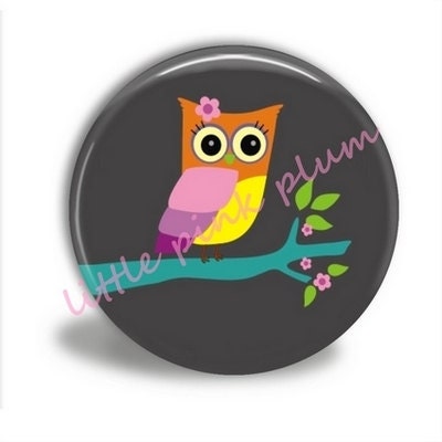 Buy 3 Get The 4th Free - Pocket Mirror - CUTIE FLOWER OWL