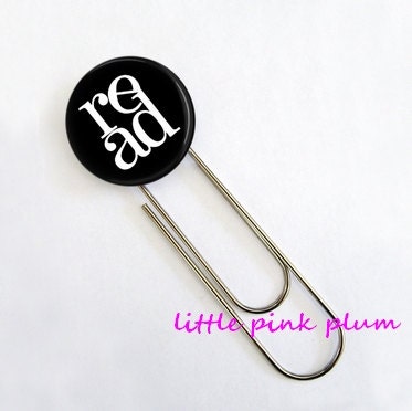 Jumbo Paperclip Bookmark - READ