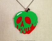 Poison Apple Necklace - Snow White -  Acrylic Laser Cut Necklace