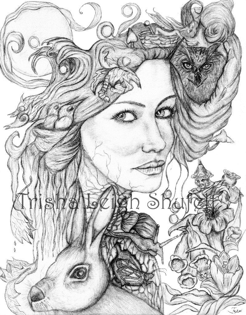 Mother Nature B&W limited editition Giclee Print
