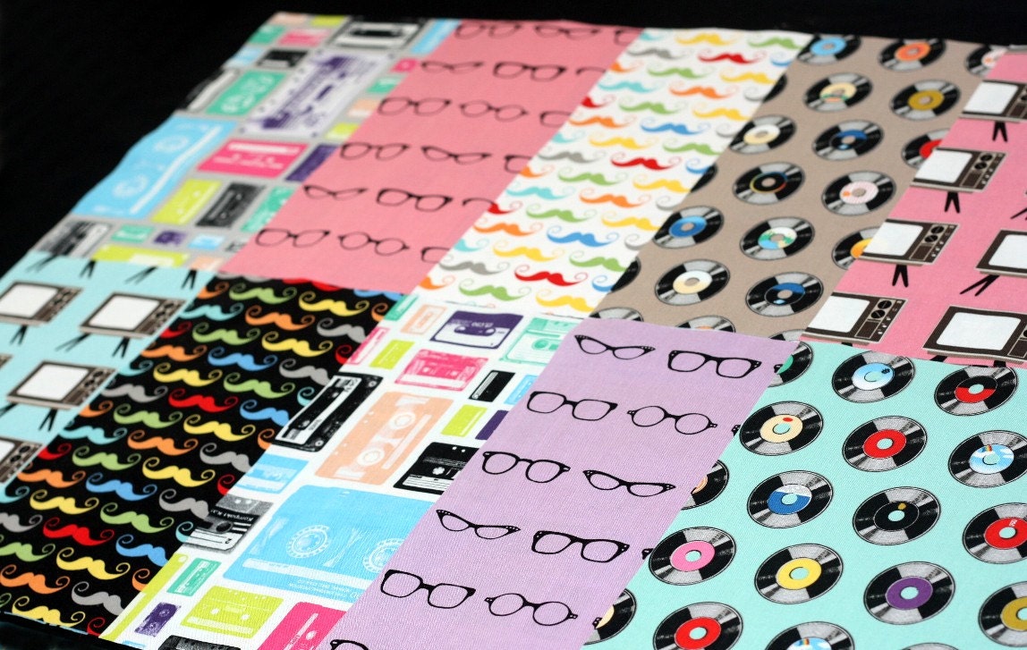 10 inch squares Geekly Chic fabric from Riley Blake