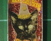 Black Cats Bring Good Luck, Kitty Pendant for You or Your Pet