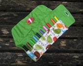 Birdies colouring pencil roll-up travel set