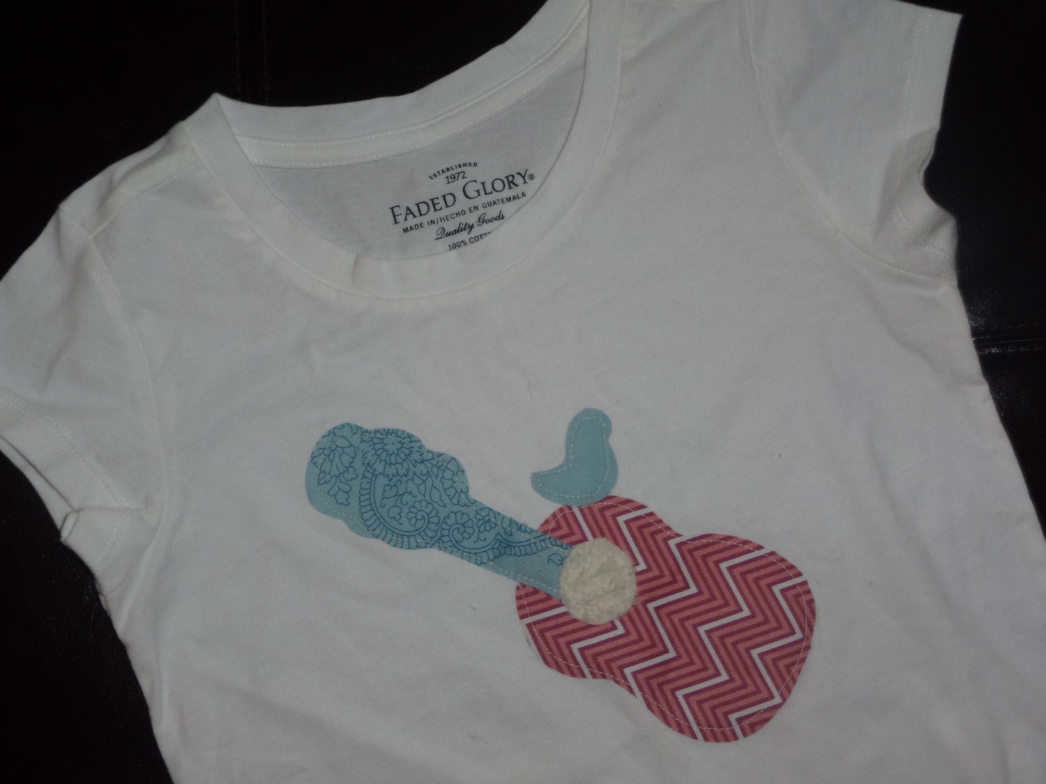 CLEARANCE SALE.....Boho Guitar Shirt size 7/8...Ready to Ship