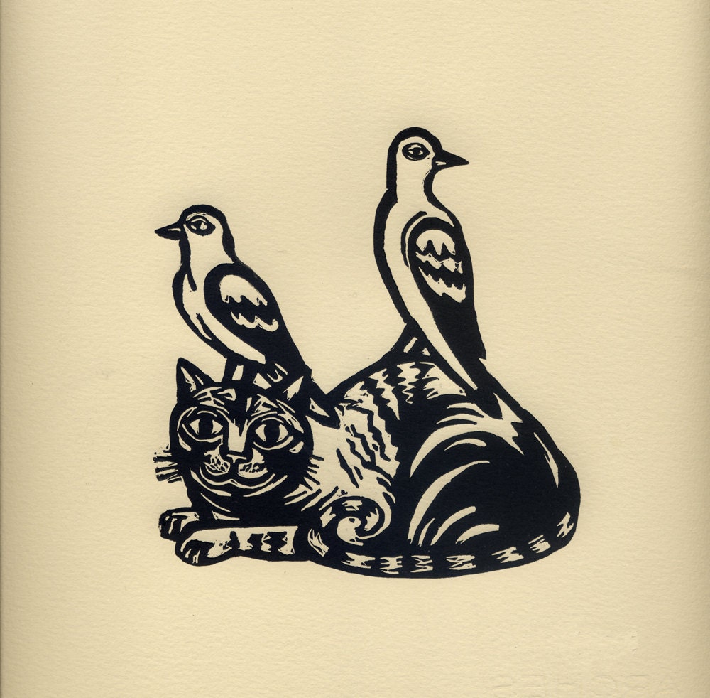 UNTITLED original linocut