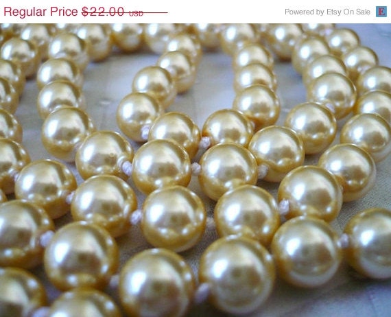 Sale 25% Off Long Champagne Pearls