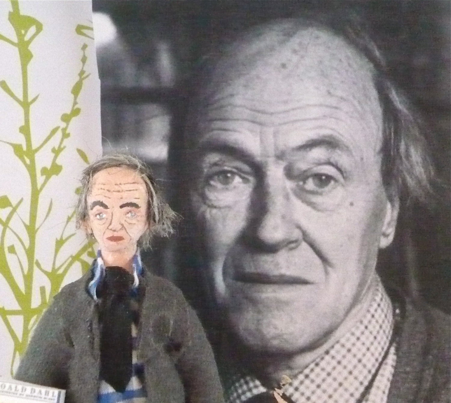Roald Dahl  Doll Miniature Author Collectible Art