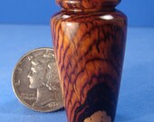 IGMA Fellow Bill Helmer Miniature Lathe Turned 1" Scale Cocobolo Vase - Free US Shipping
